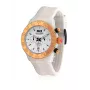 BULTACO H1PW43C-CW1 naisten analoginen kvartsikello 43 mm valkoinen nahkaranneke