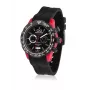 BULTACO MAN H1PR43C-CB1 43 mm analoginen kvartsikello musta nahka