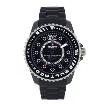 BULTACO WATCH MAN BLPB45A-CB1 (45 mm) kvartsi analoginen ruostumaton teräs silikoni musta