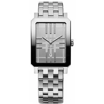 Burberry BU1900 miesten kvartsikello 35 mm ruostumaton teräs hopeinen kellotaulu