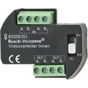 Busch-Jaeger 2CKA008300A0042 videohaaroitin Busch-Welcome ovipuhelinjärjestelmään, DIN-kiskoasennus, 4 lähtöä