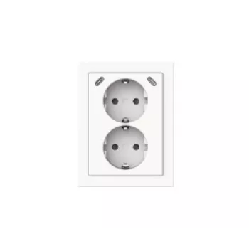 BUSCH-JAEGER 2TKA00006023 Safety+ USB-C kaksoispistorasia, alppivalkoinen