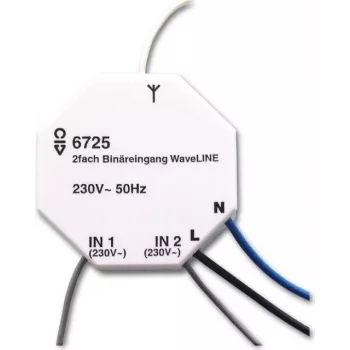 Busch-Jaeger 6725 2-kanavainen kytkin-/himmentinaktuaattori, uppoasennus, 230V, free@home