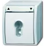 Busch-Jaeger Ocean 2712 SLW-54 pinta-asennettava SCHUKO-pistorasia, IP44, valkoinen 2CKA001101A0924