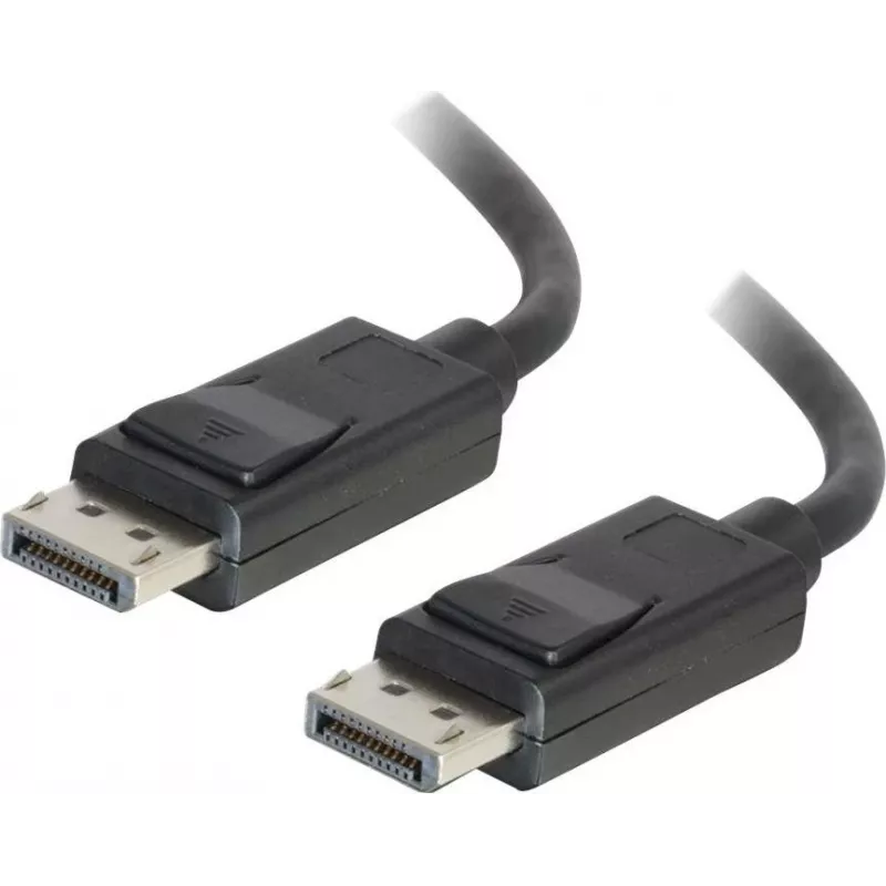 C2G 5,0m DisplayPort-kaapeli lukituksella, uros-uros, musta 84403