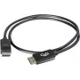 C2G 5,0m DisplayPort-kaapeli lukituksella, uros-uros, musta 84403