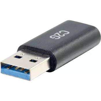 C2G USB C – USB sovitin - SuperSpeed USB sovitin - 5 Gbit/s - USB-C naaras – USB-A uros - USB 3.0 - valettu - musta
