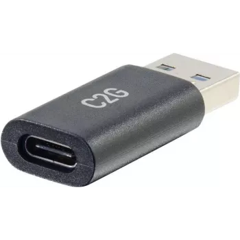C2G USB C – USB sovitin - SuperSpeed USB sovitin - 5 Gbit/s - USB-C naaras – USB-A uros - USB 3.0 - valettu - musta