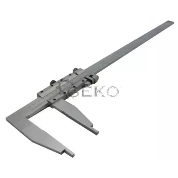 Työntömitta 600/100 mm puulaatikossa GEKO