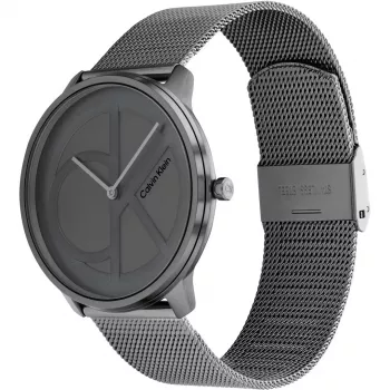 CALVIN KLEIN MAN 25200030 40 mm kvartsi analoginen kello hopea ruostumaton teräs mesh