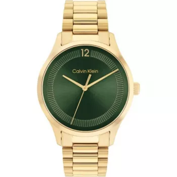 Calvin Klein miesten kello 25200229 40mm hopea ruostumaton teräs musta nahka