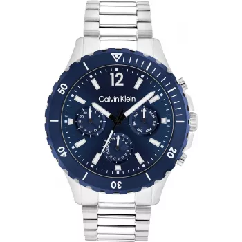 Calvin Klein miesten kello Minimal Extension 25200115 44 mm ruostumaton teräsverkko