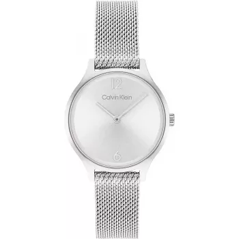 CALVIN KLEIN naisten kello 25200058 28 mm hopea teräs mesh