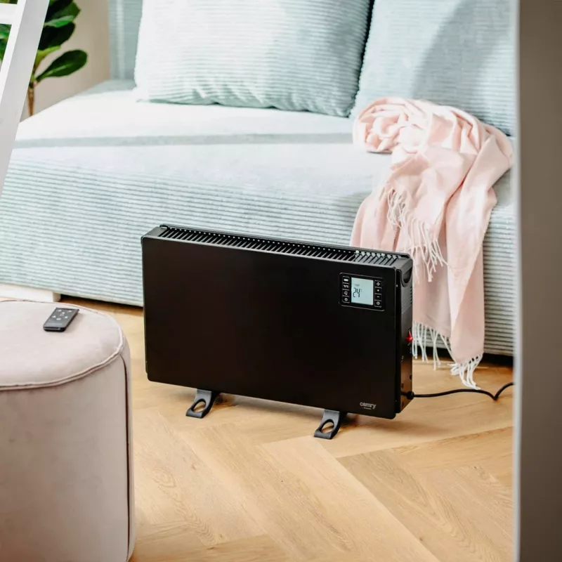 CAMRY CR 7739B 2000W konvektorilämmitin LCD-näytöllä ja kaukosäätimellä, valkoinen