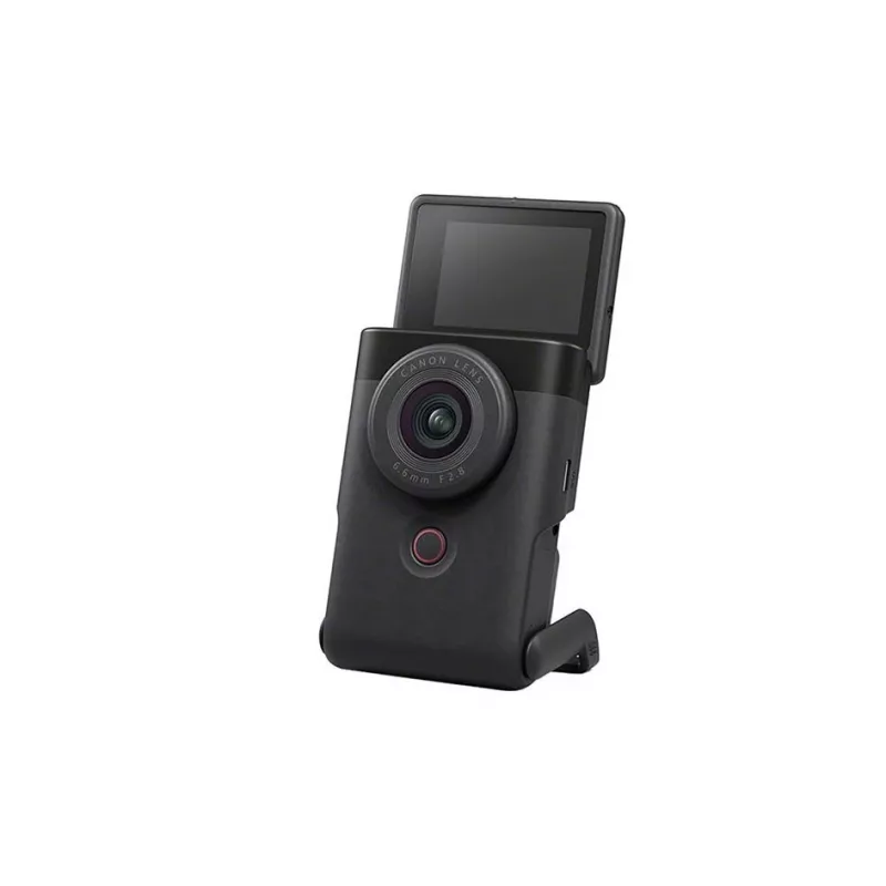 Canon PowerShot V10 musta vloggauspaketti 4K UHD 1 inch CMOS -kamera ja ministativkahva