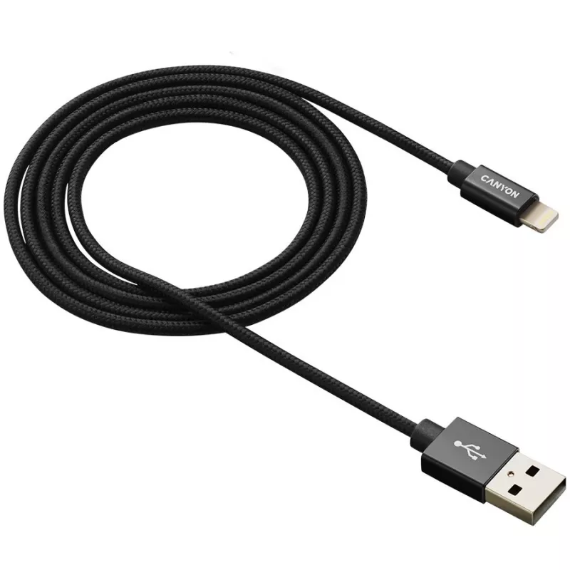 Canyon Charge & Sync MFI -kaapeli 1 m musta