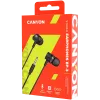 CANYON EP-3 nappikuulokeheadset mikrofonilla, 1,2 m lattakaapeli, tummanharmaa