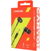 CANYON EPM-01 nappikuulokeheadset mikrofonilla, 1,2 m kaapeli, musta