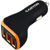Canyon yleinen 3xUSB-autolaturi tulo 12V-24V lähtö DC musta