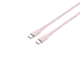 CANYON USB-C - USB-C -kaapeli 60W 1m silikoni Pink Sand