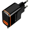 Canyon seinälaturi USB Type-C -kaapelilla, 2.1A, musta