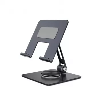 Capture taitettava 360 astetta pyörivä tablettiteline, musta (CA-TAB1-STAND)