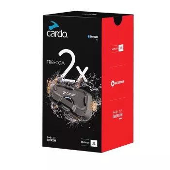 Cardo FRC2X103 moottoripyörän Bluetooth-puhelin 2 kanavaa 800 m musta