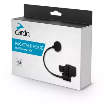 Cardo PT Edge Half Helmet Kit - JBL-kaiuttimet & puomimikrofoni Packtalk Edgelle