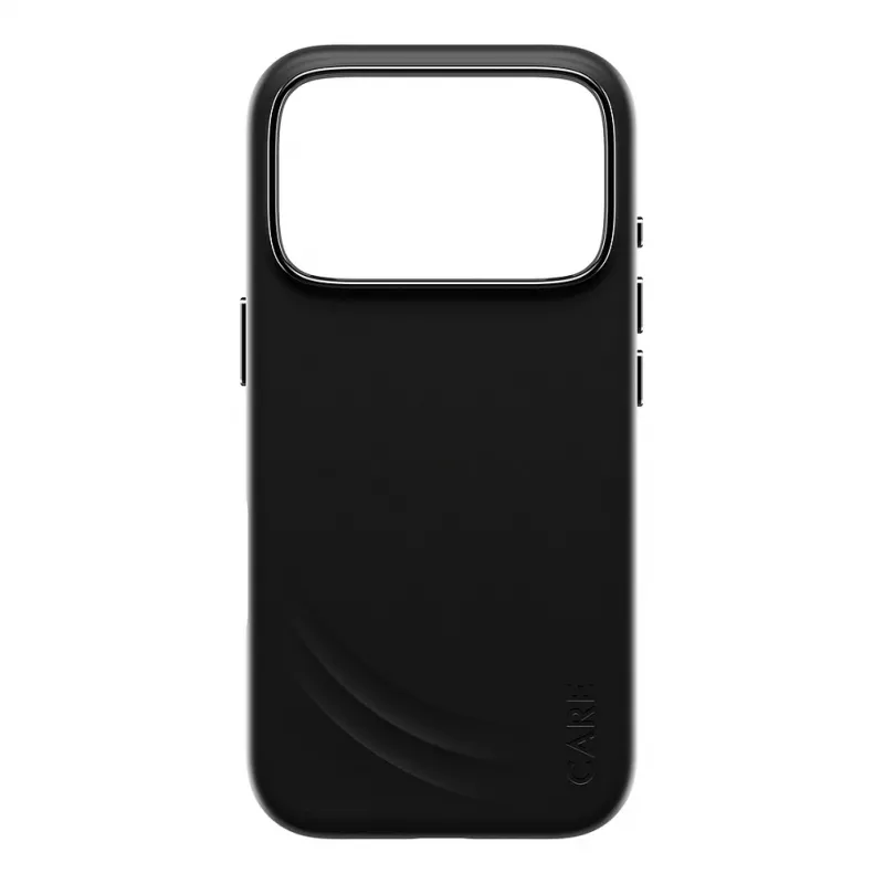 CARE by PanzerGlass Flow Case musta MagSafe-yhteensopiva iPhone 17 Pro -puhelimeen