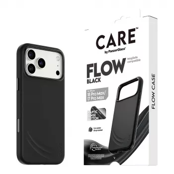 CARE by PanzerGlass Flow Case iPhone 17 Pro Maxille musta MagSafe (CR81975)