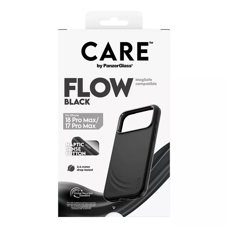 CARE by PanzerGlass Flow Case iPhone 17 Pro Maxille musta MagSafe (CR81975)