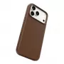 CARE by PanzerGlass Solo vegaaninen nahkakotelo ruskea MagSafe-yhteensopiva iPhone 17 Pro Maxille