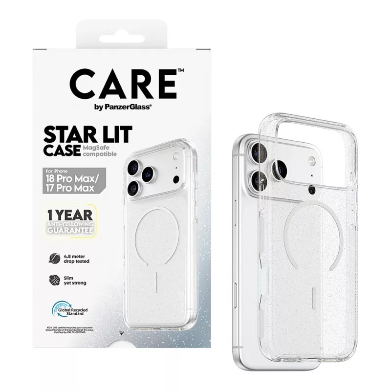 CARE by PanzerGlass Star Lit -kotelo MagSafe-yhteensopiva iPhone 17 Pro Maxille
