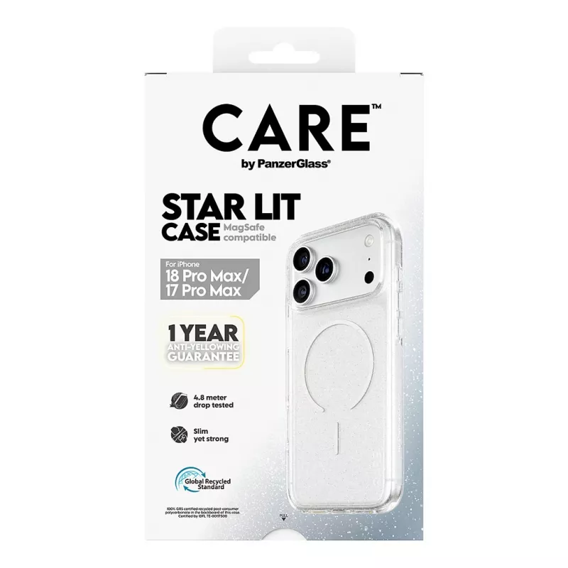 CARE by PanzerGlass Star Lit -kotelo MagSafe-yhteensopiva iPhone 17 Pro Maxille