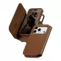 CARE by PanzerGlass Tango 2-in-1 lompakkokotelo ruskea MagSafe-yhteensopiva iPhone 17 Pro -puhelimeen