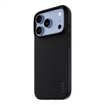 CARE by PanzerGlass TPU-kotelo musta iPhone 17 Pro