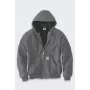 Carhartt Iconic Jacket J140 Firm Duck Active - miesten työtakki tikattu flanellivuori, vedenhylkivä, Original Fit