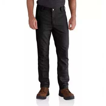 Carhartt Rigby Straight Fit housut musta 32x30 - stretch-canvas työhousut