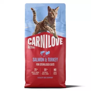 Carnilove Active kissa lohi & kalkkuna steriloitu 6kg