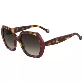 CAROLINA HERRERA HER0181SO63 naisten perhos-aurinkolasit Havana ruskea liukuväri 55mm
