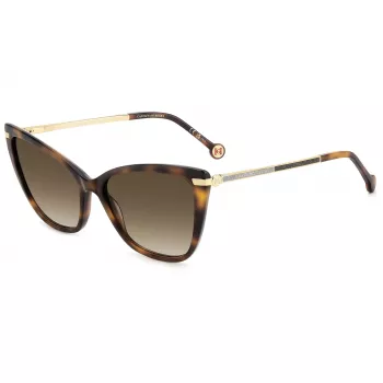 Carolina Herrera HER0262S086 naisten aurinkolasit Havana liukuväri harmaa 57 mm