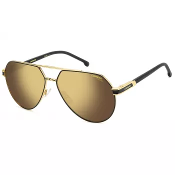 CARRERA 1067/SI miesten aurinkolasit - pilot square -kehys, musta asetaatti, harmaat polykarbonaattilinssit, UV400-suoja, 62 mm linssi, 14 mm silta, 145 mm sanka