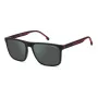 Carrera 8064S-0OIT-Q3 miesten suorakaiteen muotoiset aurinkolasit musta/harmaa 57 mm