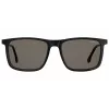 CARRERA unisex-aurinkolasit 231-S-807-IR (55/18/145 mm), musta asetaattikehys, harmaat hopeapeilatut linssit
