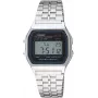 CASIO A-159WA-N1 unisex digitaalinen kvartsikello, 33 mm, hopea/harmaa
