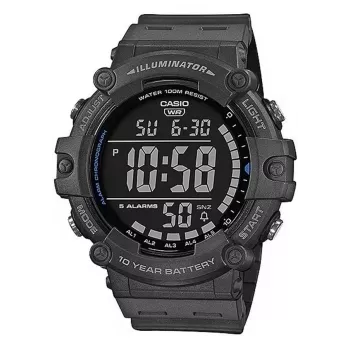 Casio AE-1500WH-8BVEF miesten digitaalikello – hartsiranneke, 100m vesitiivis, maailmanaika