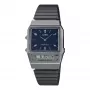 CASIO AQ-800EB-2AEF unisex analogis-digitaalikello, 32 mm, sininen kellotaulu, hopeinen verkko ranneke