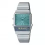 CASIO AQ-800EC-2AE unisex-analogidigitaalikello, 40 mm, hopea/sininen