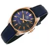 Casio Edifice EFV-150CL-2AVUEF miesten kello sinisellä kellotaululla ja ruskealla nahkarannekkeella
