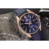 Casio Edifice EFV-150CL-2AVUEF miesten kello sinisellä kellotaululla ja ruskealla nahkarannekkeella